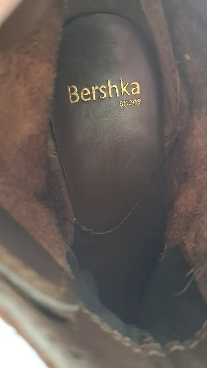 Botines de gamuza marrón Bershka talla 37 - 3