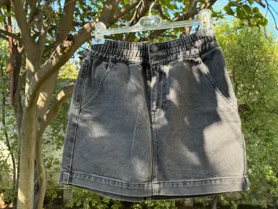 Falda mujer jeans gris oscuro Forever 21 talla S - miniatura 1