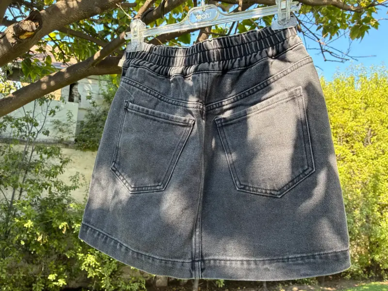 Falda mujer jeans gris oscuro Forever 21 talla S - 2