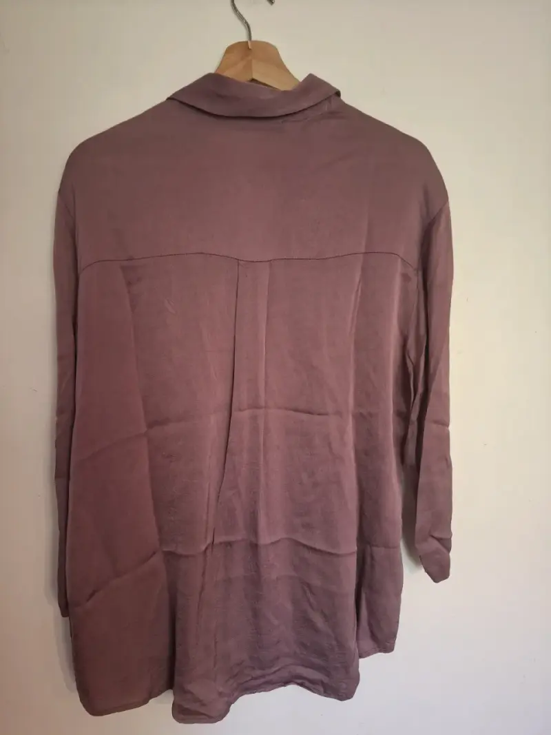 Blusa Larga Morada Basement para Mujer - 3