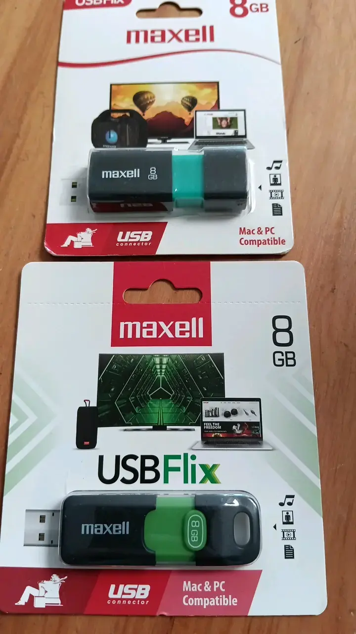 Pendrive Maxell 8GB USB Flix para Mac y PC