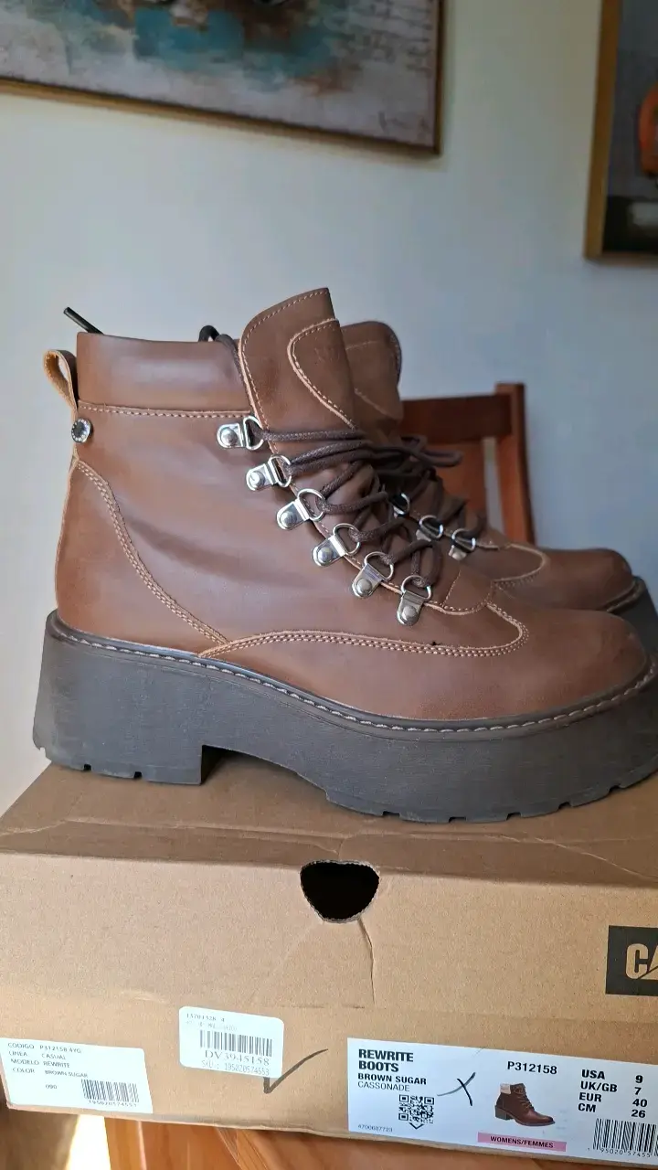 Botas de cuero marrón Romano para mujer - 1