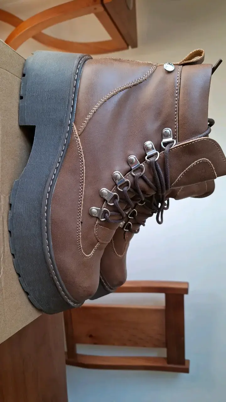 Botas de cuero marrón Romano para mujer - 2