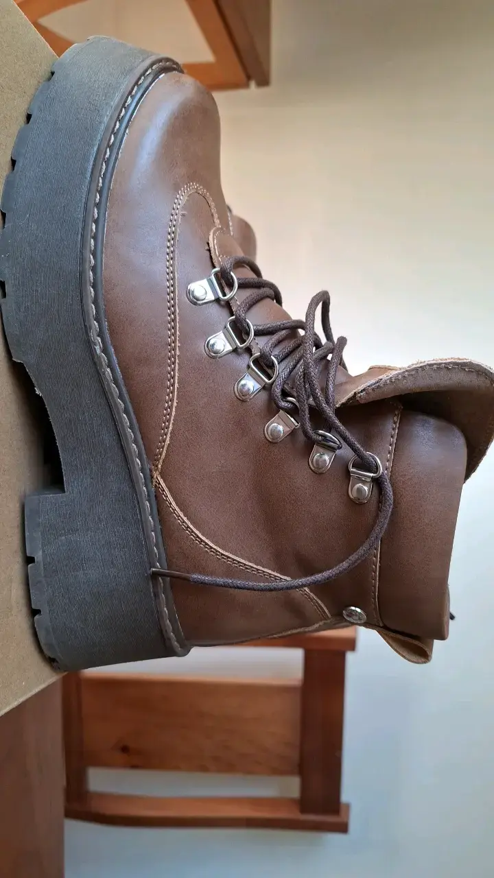 Botas de cuero marrón Romano para mujer - 6