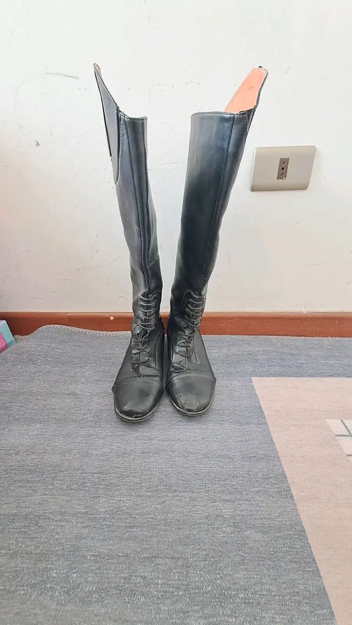 Botas de equitación negras eco-cuero - 3