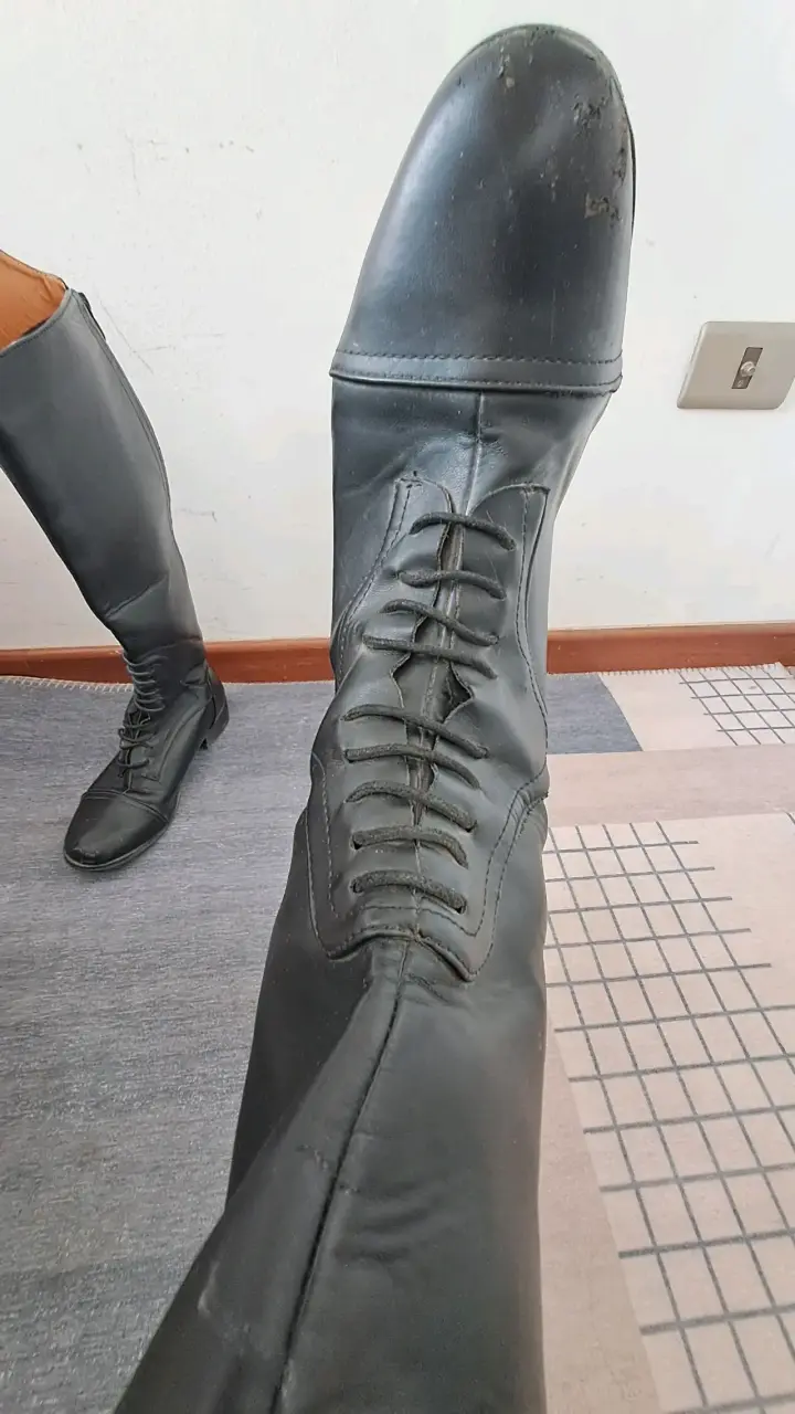 Botas de equitación negras eco-cuero - 4