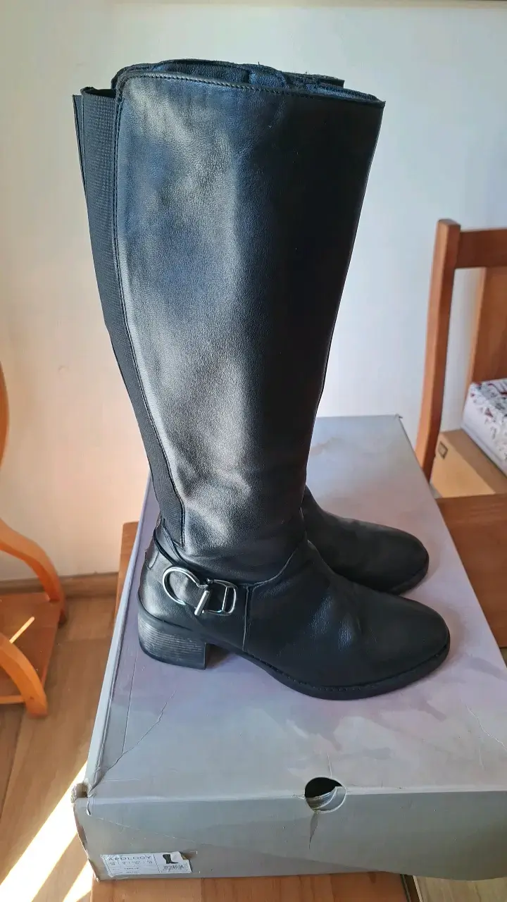 Botas largas negras de cuero Apology - 6