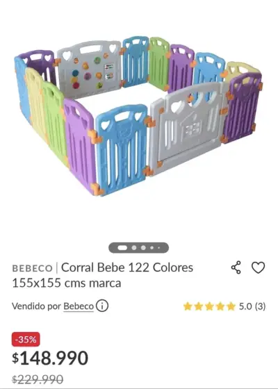 Corral para bebé multicolor Bebeco - miniatura 3