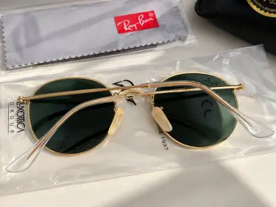 Lentes de Sol Ray-Ban RB3447 Redondos Dorados G-15 - miniatura 3