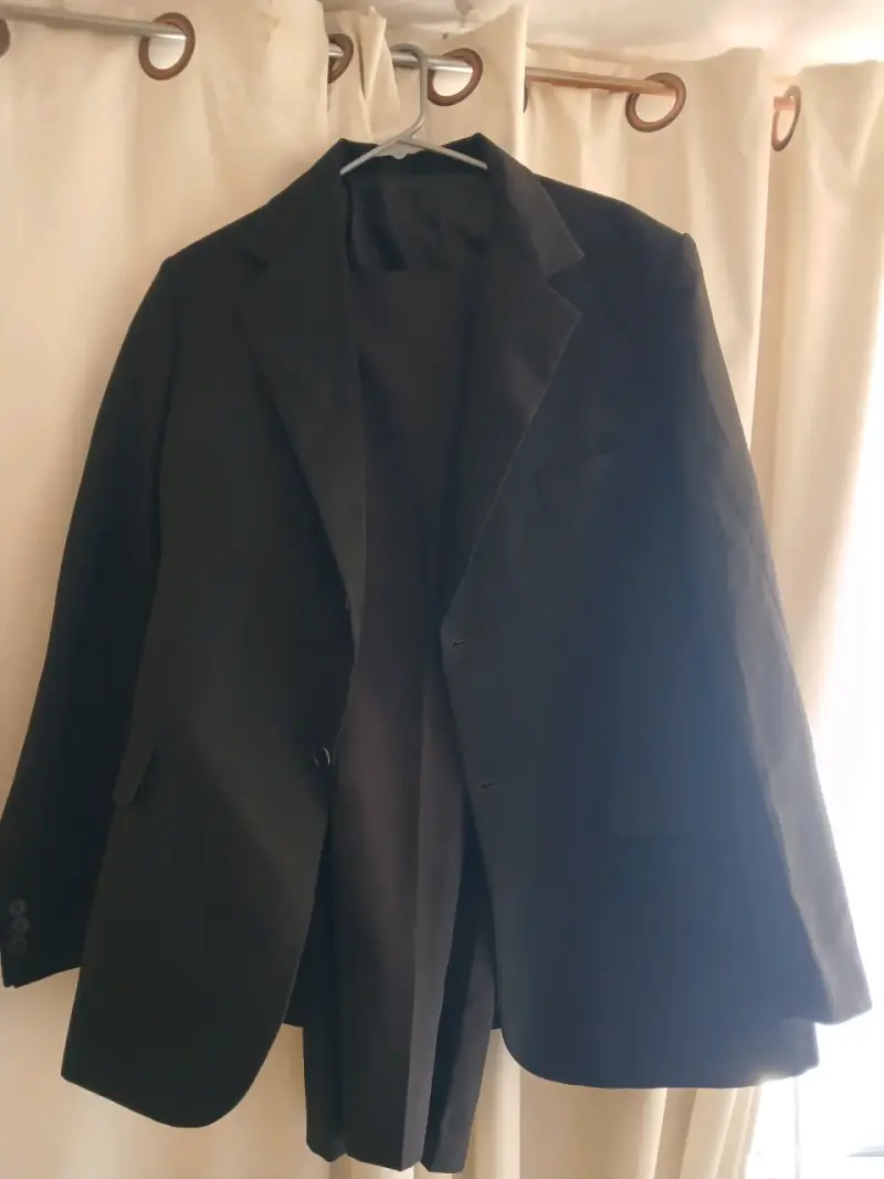 Traje formal negro para hombre talla L - 3