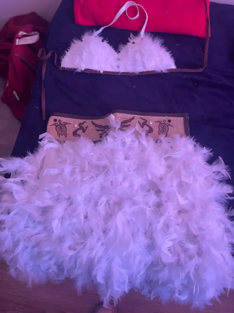 Traje de pascuense blanco mujer - 1