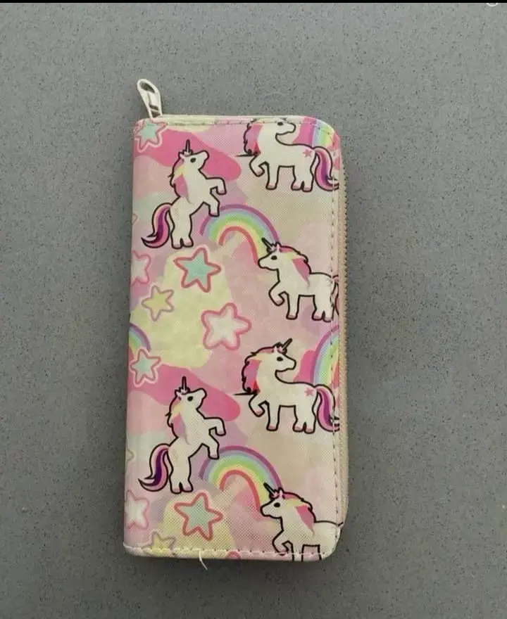 Billetera estuche de lápices peluche multicolor - 6