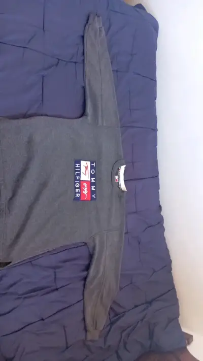 Polerón Tommy Hilfiger gris para hombre - miniatura 1