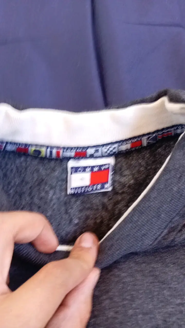 Polerón Tommy Hilfiger gris para hombre - 3