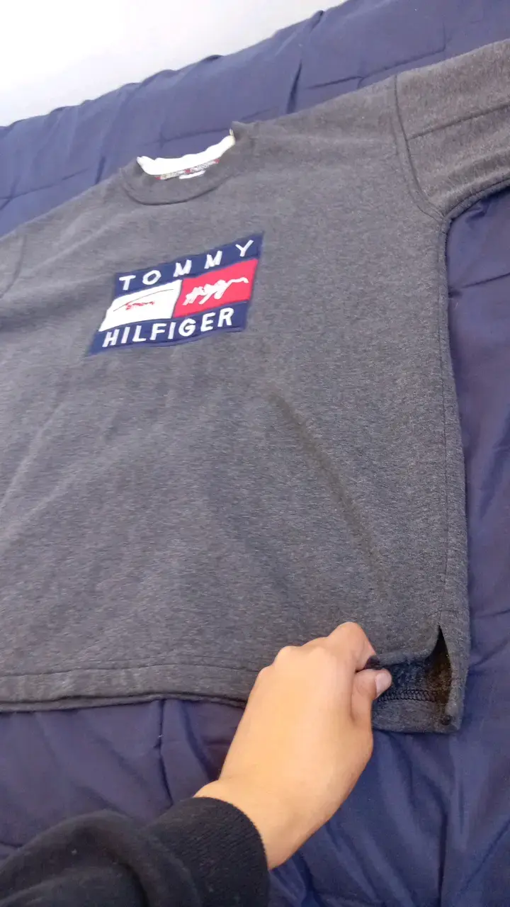 Polerón Tommy Hilfiger gris para hombre - 5