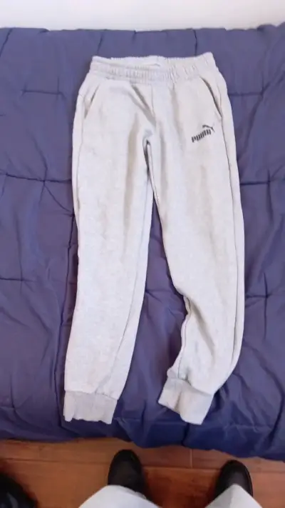 Pantalones deportivos grises Puma para hombre - miniatura 1