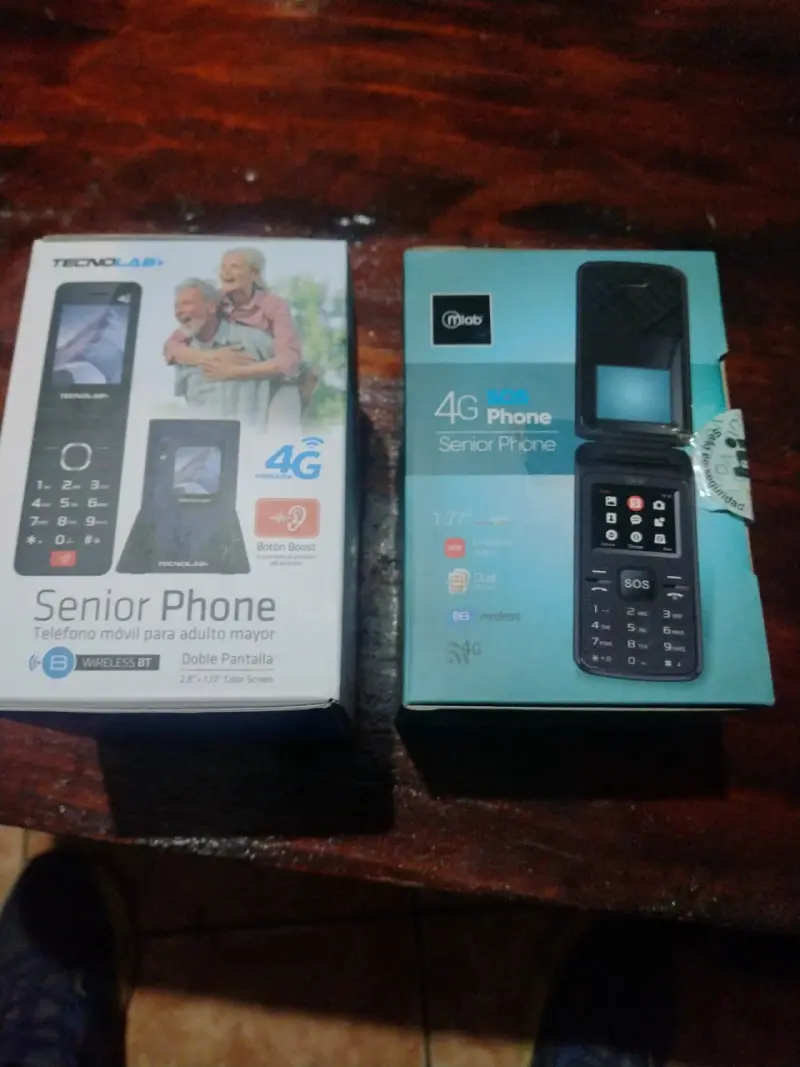 Teléfono móvil para adulto mayor 4G con botón SOS