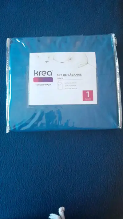 Set de sábanas lisas Krea 1 plaza - miniatura 1