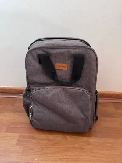 Mochila maternal 3 en 1 Bebesit gris - miniatura 2