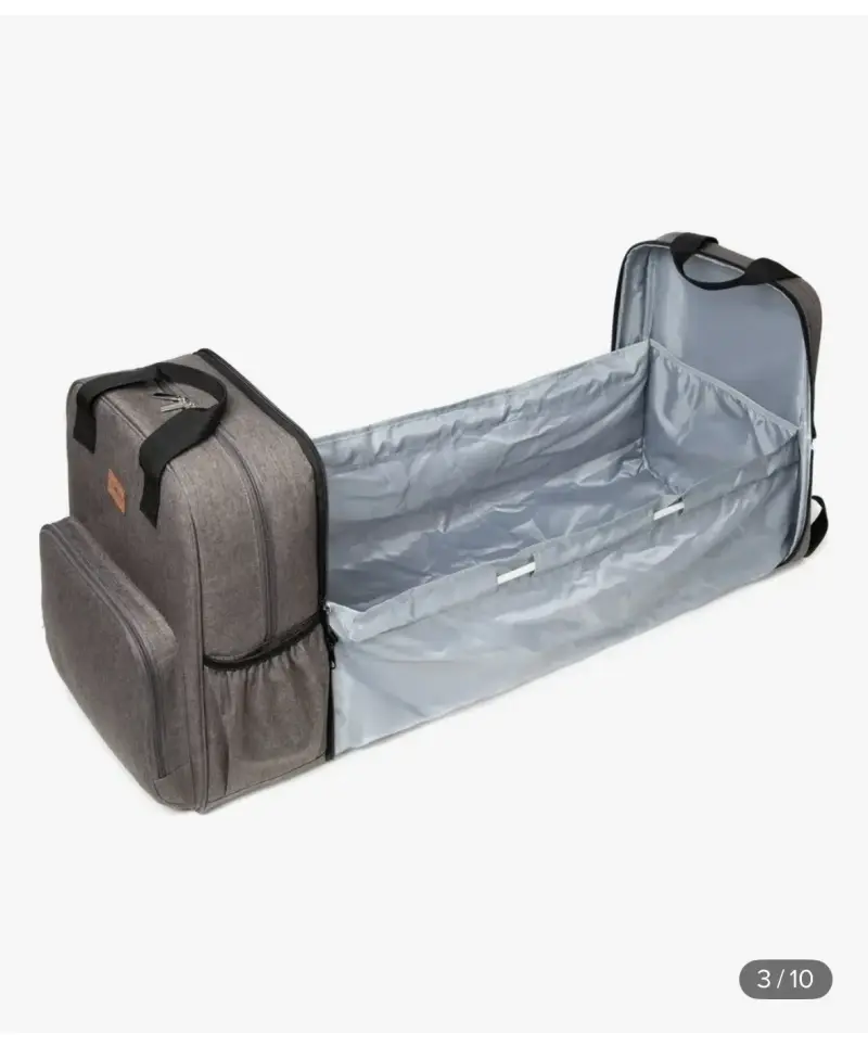 Mochila maternal 3 en 1 Bebesit gris - 5