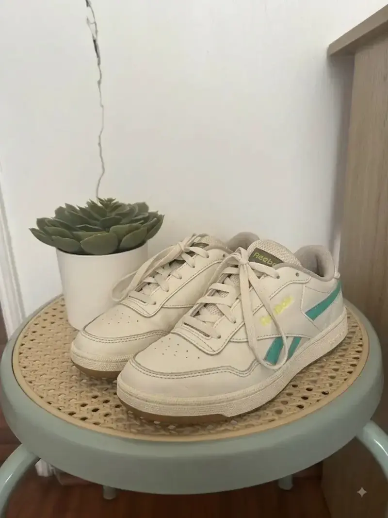 Zapatillas deportivas Reebok blancas y verdes - 1