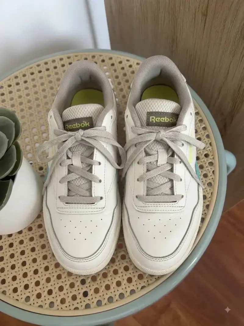 Zapatillas deportivas Reebok blancas y verdes - 3
