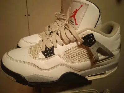 Zapatillas deportivas blancas Air Jordan Retro 4 - miniatura 1