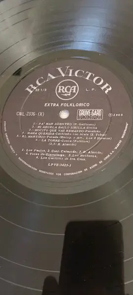 Vinilo Extra Folklórico RCA Victor - 2