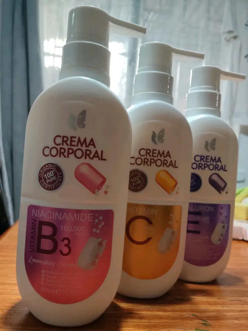 Set de Cremas Corporales con Vitaminas B3, C y E