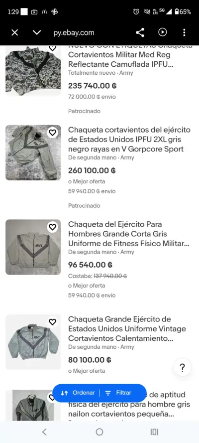 Chaqueta Cortaviento US Army IPFU Original talla L - miniatura 6