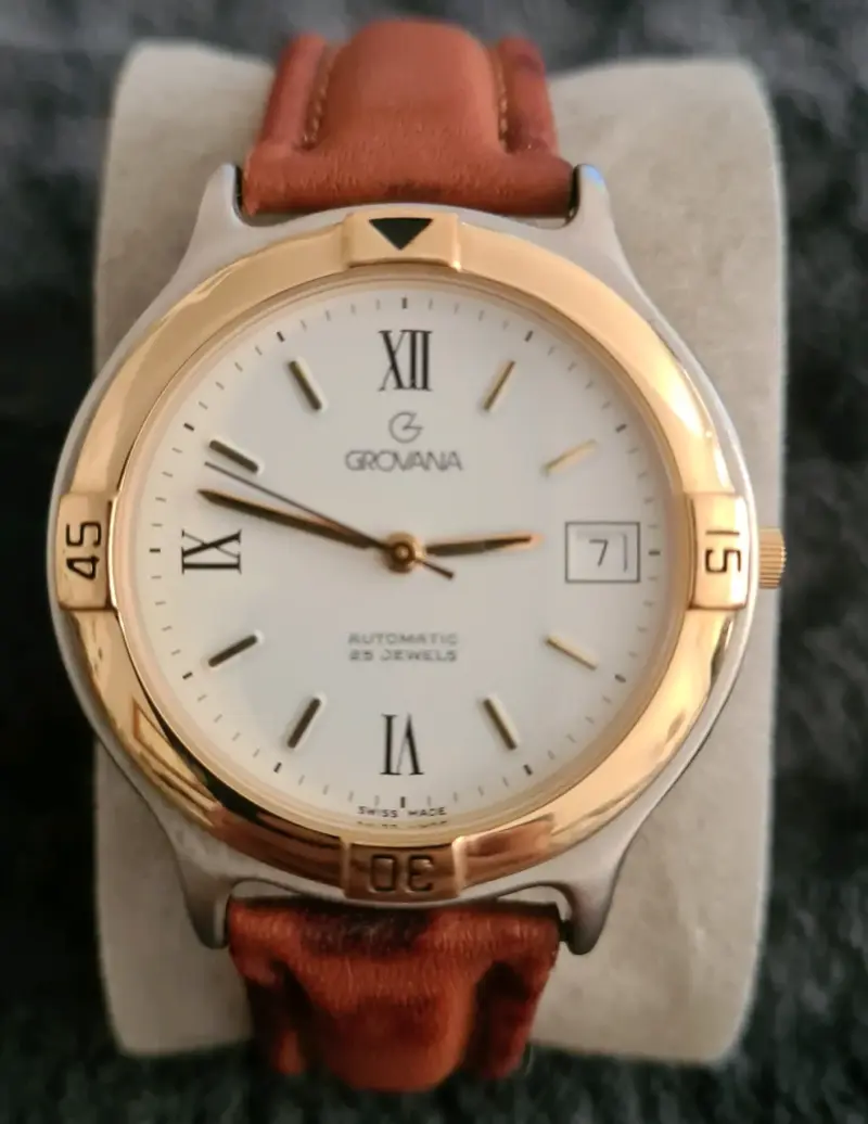 Reloj automático Grovana con correa de cuero - 6