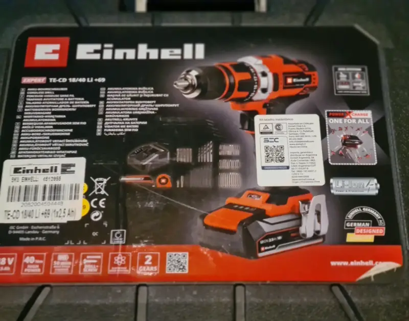 Taladro inalámbrico Einhell con batería y cargador - 2