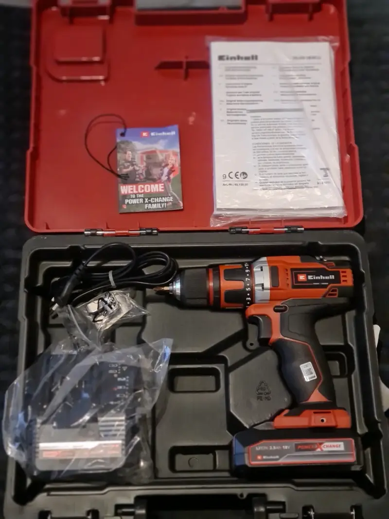 Taladro inalámbrico Einhell con batería y cargador - 5