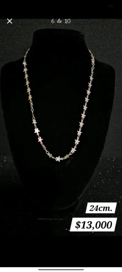 Collar de plata 26cm elegante - miniatura 5