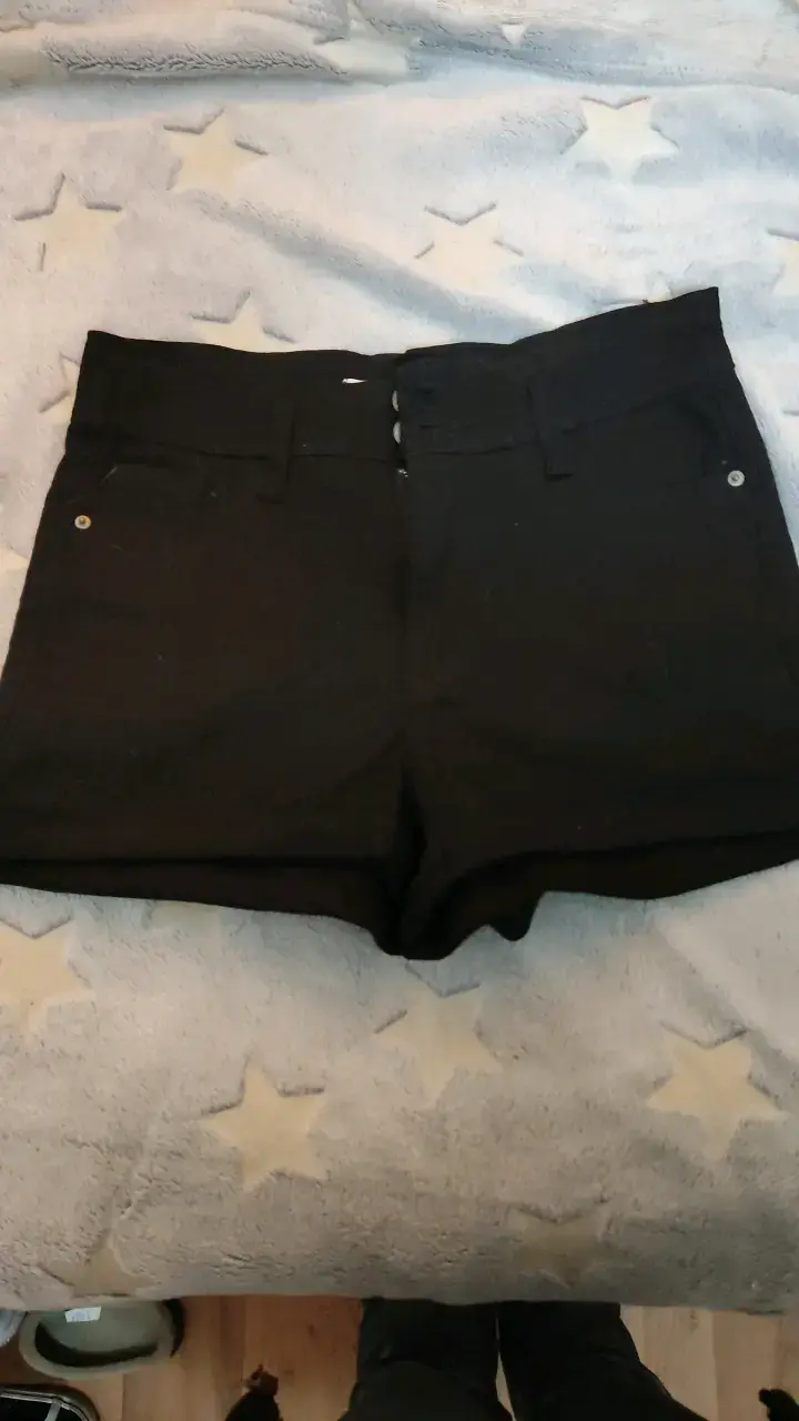 Shorts negros de mujer tiro alto
