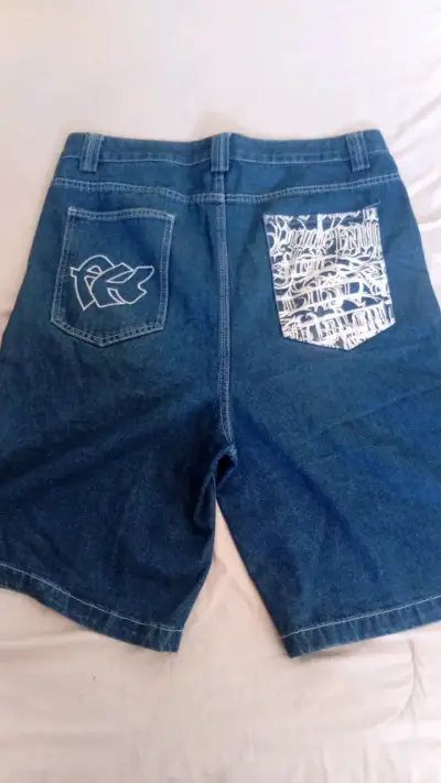 Shorts de mezclilla azul - miniatura 2