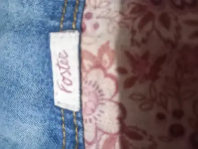 Falda Foster con diseño floral y denim - miniatura 2