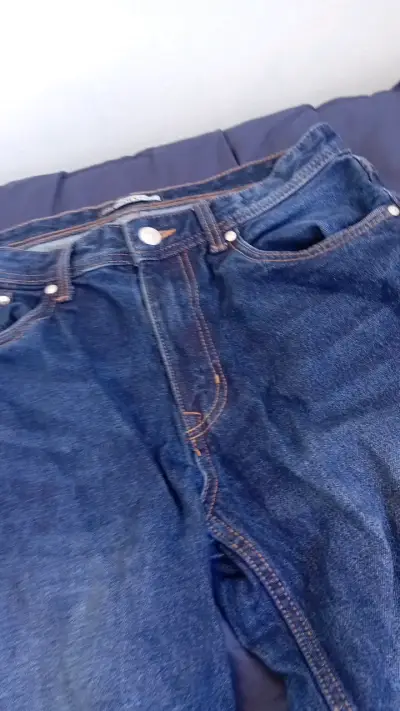 Jeans de mezclilla azul para hombre Index - miniatura 3
