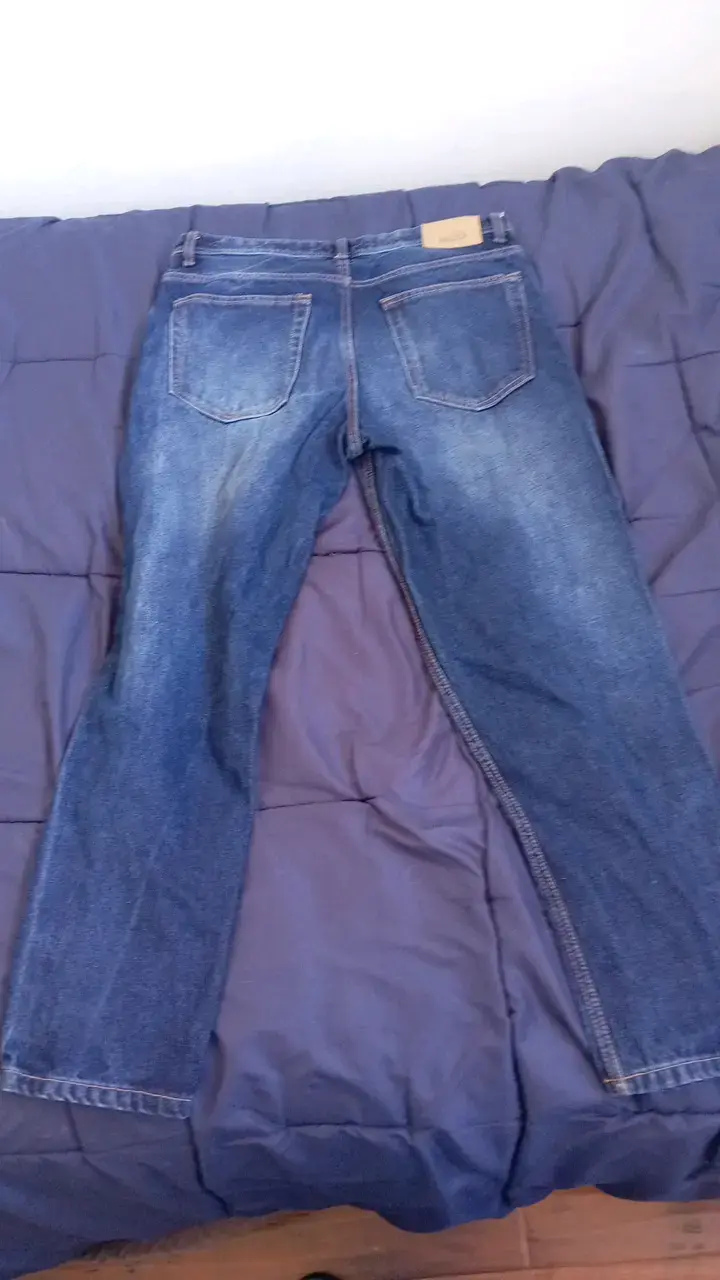 Jeans de mezclilla azul para hombre Index - 5