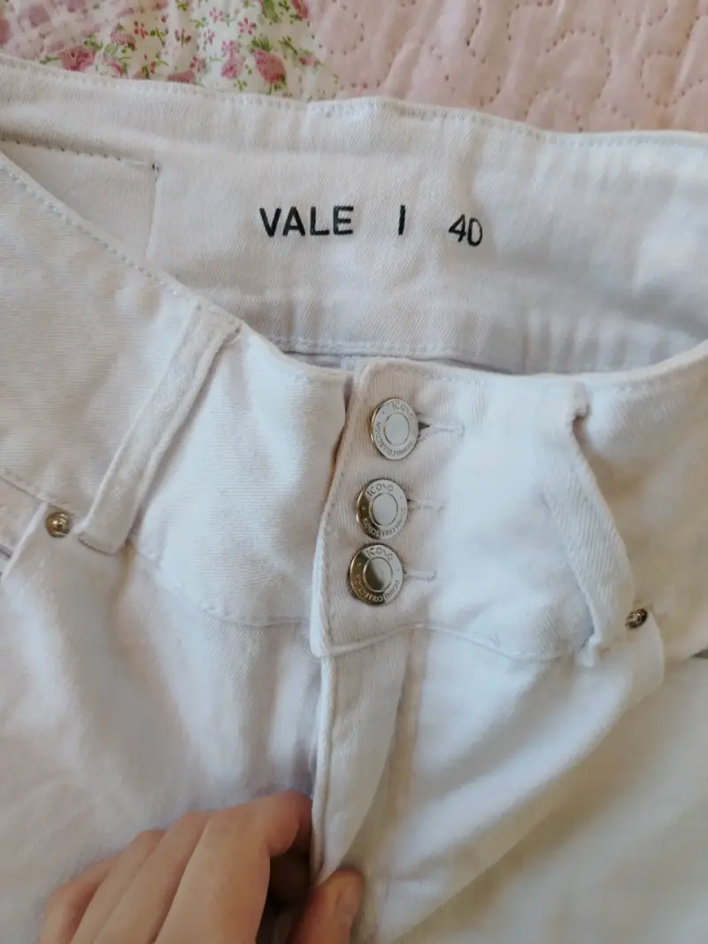 Pantalones blancos de mezclilla Icono talla 40 - 2