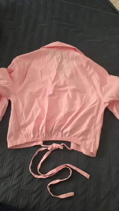 Blusa corta rosa Nicoletta Valentina - miniatura 6