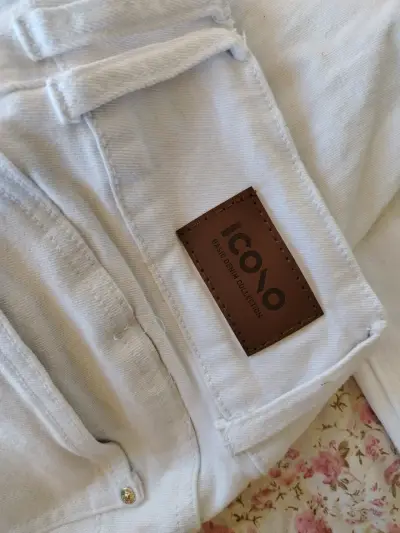 Pantalones blancos de mezclilla Icono talla 40 - miniatura 3
