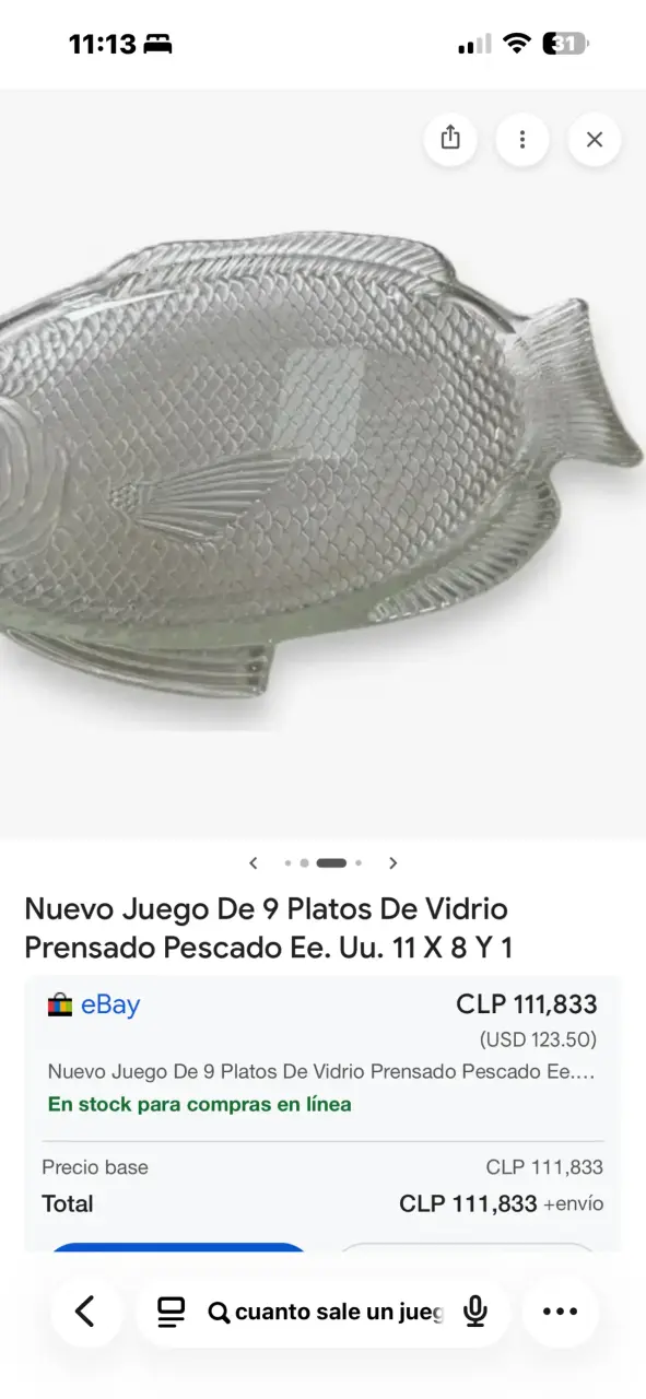 Platos de vidrio en forma de pez - 4