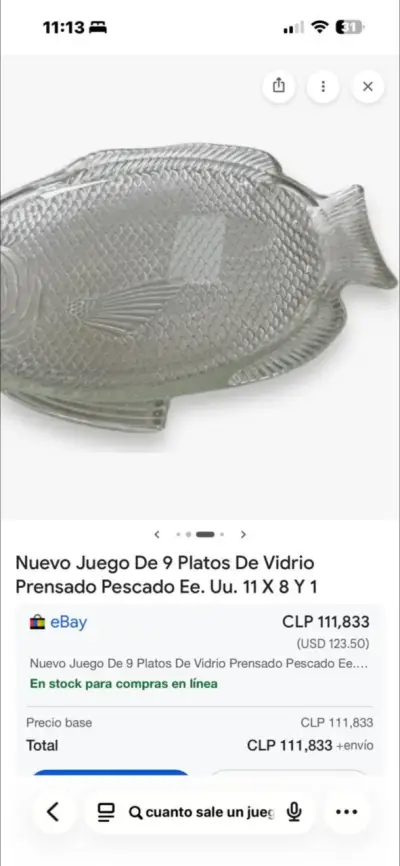 Platos de vidrio en forma de pez - miniatura 5