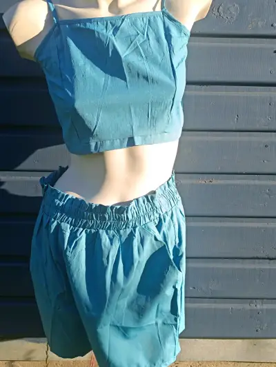 Conjunto de verano azul para mujer - miniatura 2
