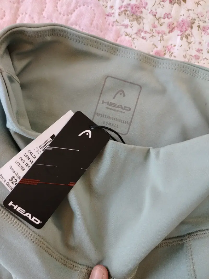 Leggings deportivos Head color verde menta - 2