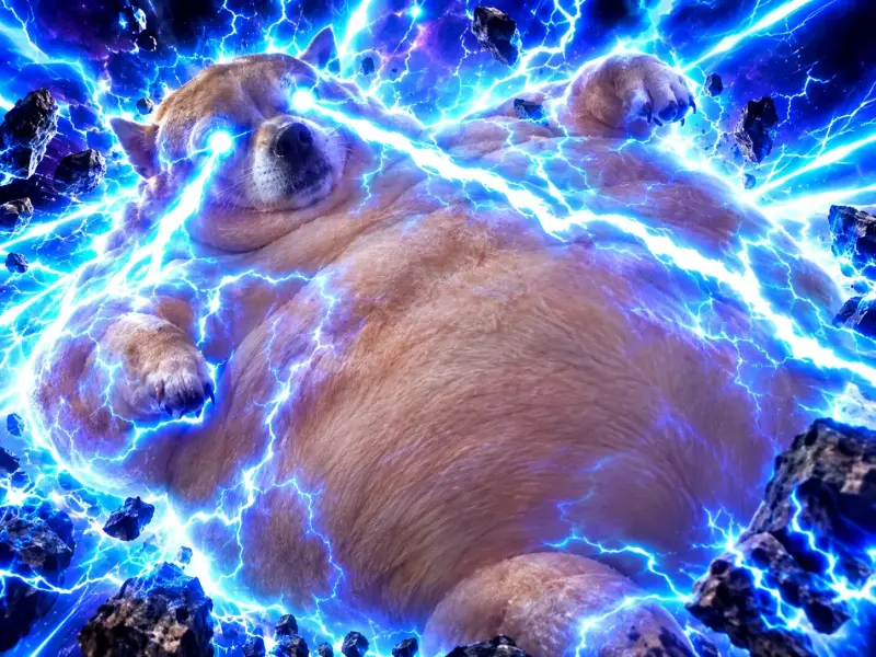 Perro ultra mega guatón nivel multiversal