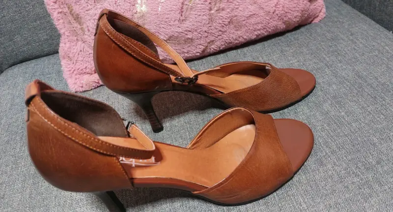 Zapatos de Tacón Café Mujer - 3