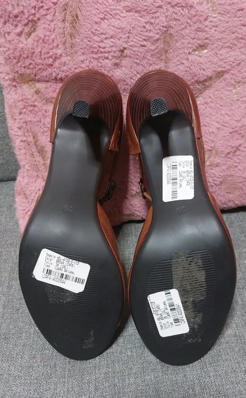 Zapatos de Tacón Café Mujer - 4