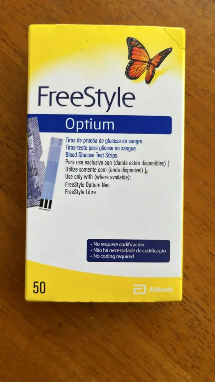 Tiras de Prueba de Glucosa FreeStyle Optium 50 Unidades - 3